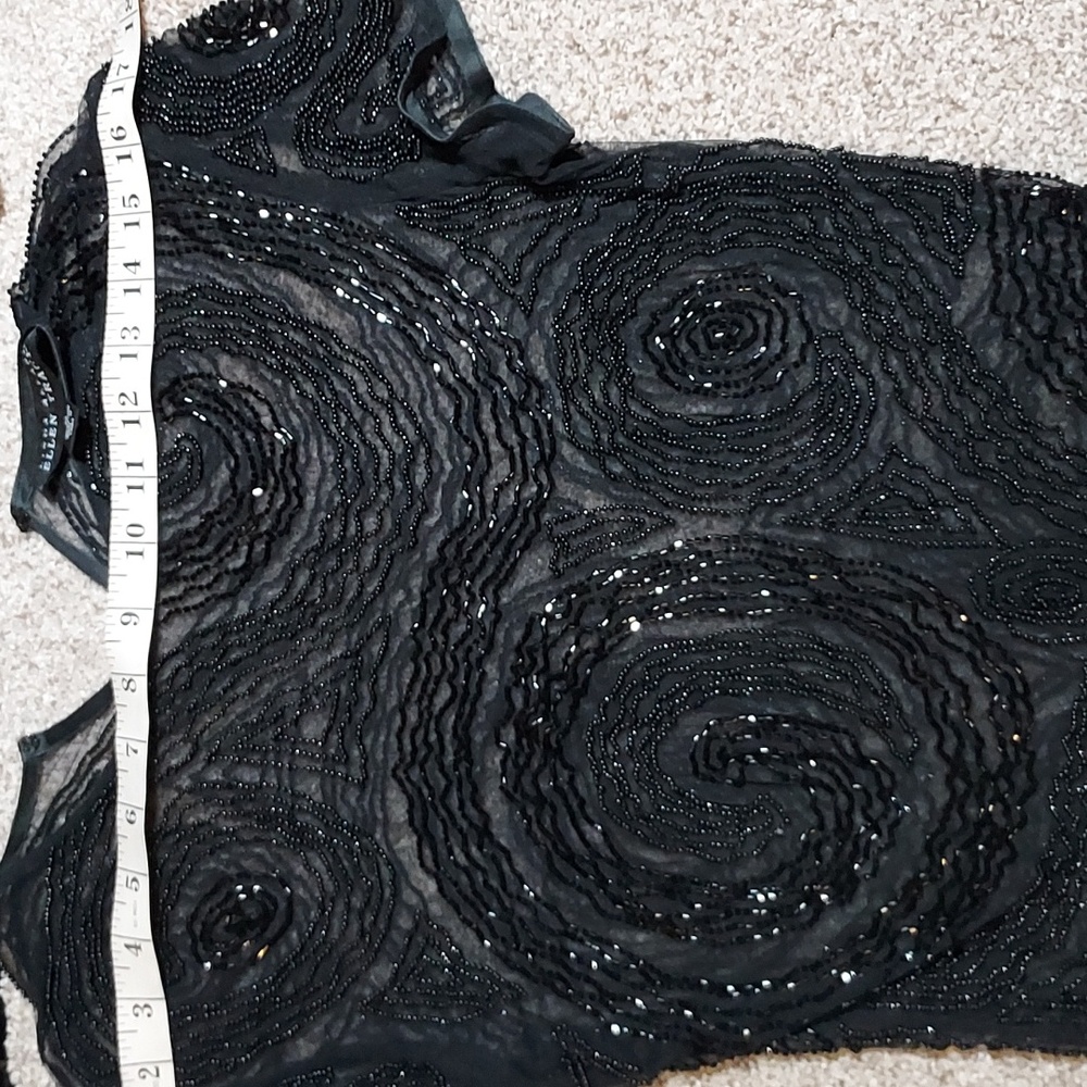 Elegant Black Beaded Top - Picture 3 of 4